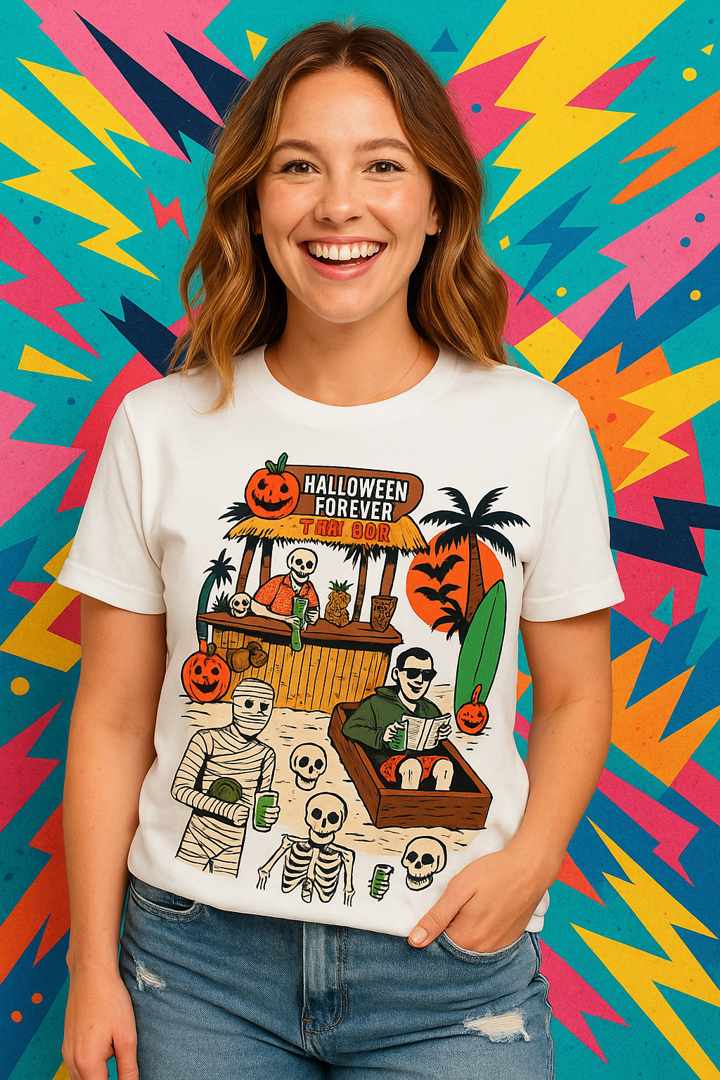 Halloween Forever Tee – Tiki Bar Edition
