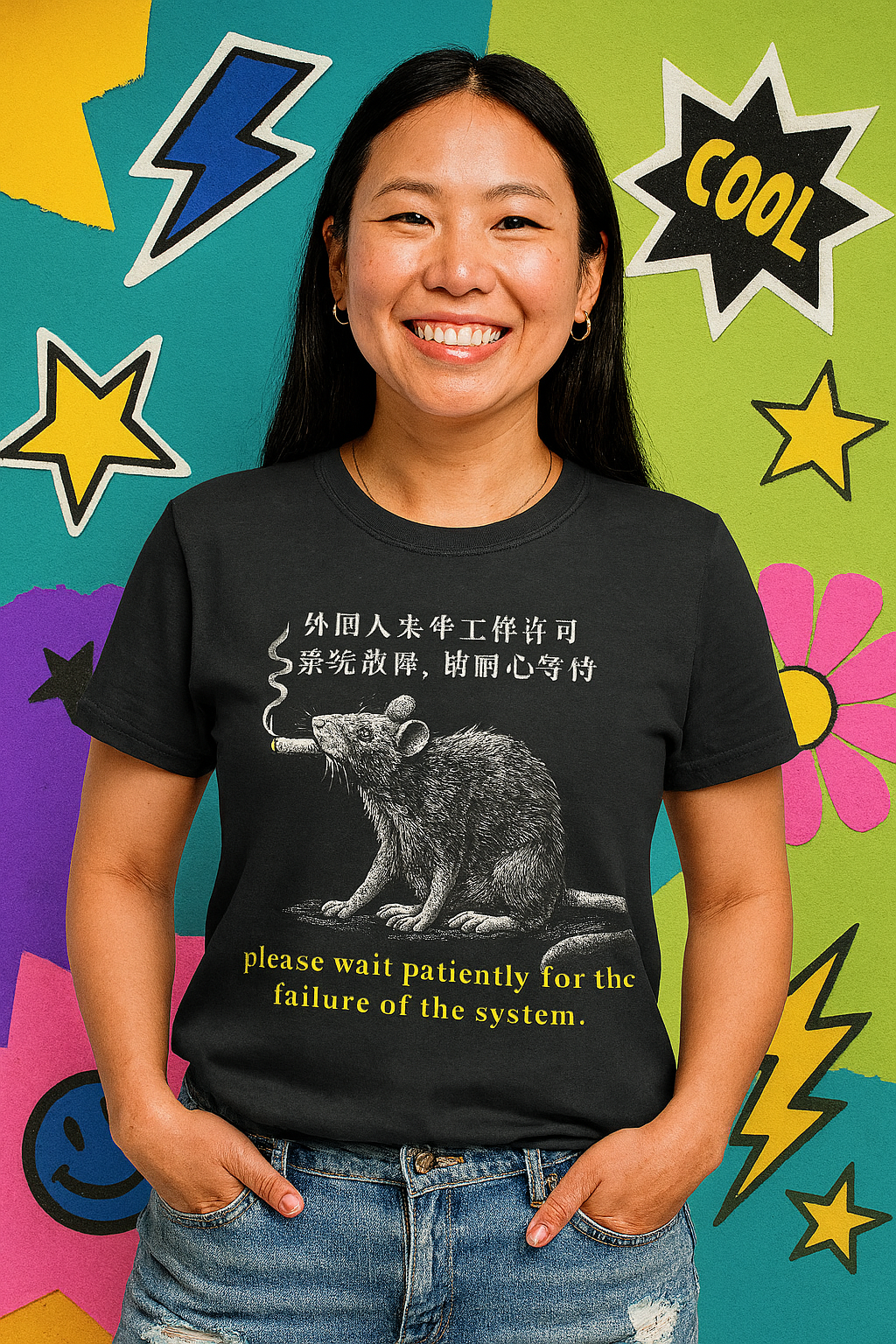 System Failure Rat – Anti-Establishment Statement Tee
