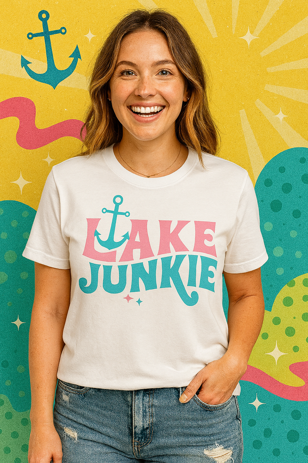 Lake Junkie Tee – Anchored in Vibes