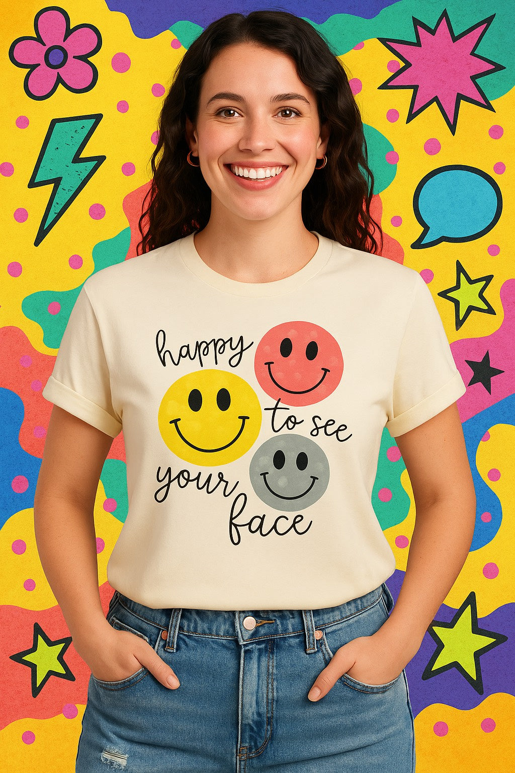 Happy to See Your Face Tee