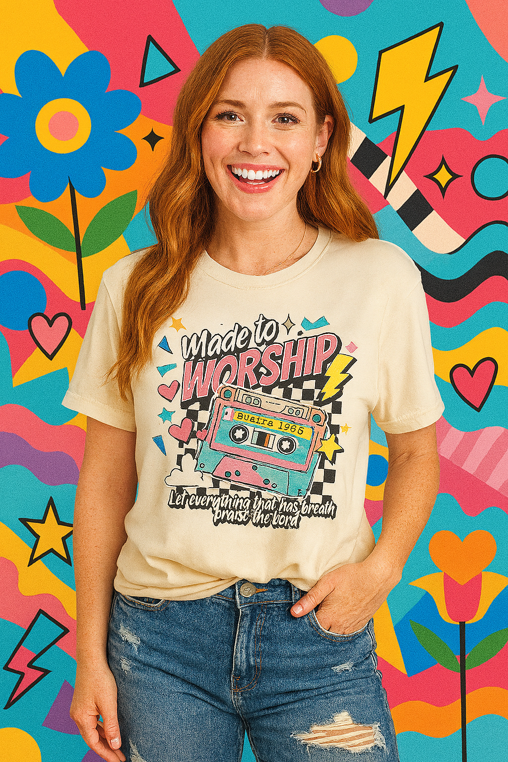 Made to Worship Tee – Praise With the Volume Up