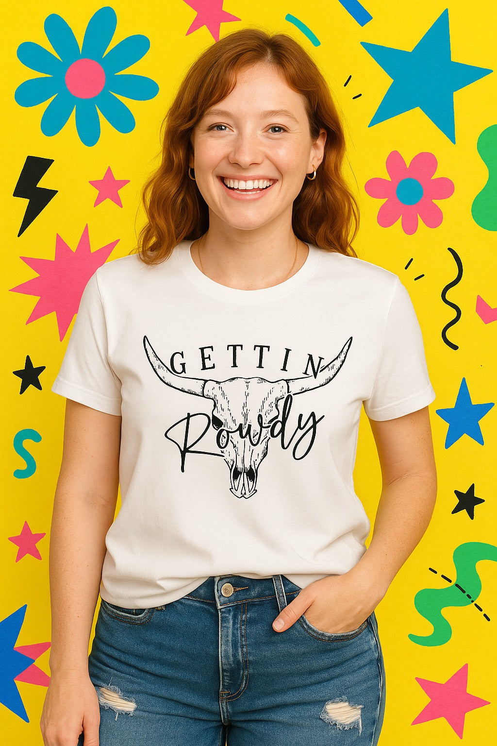 Gettin’ Rowdy Western Graphic Tee