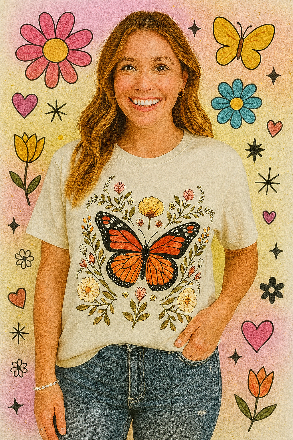 Monarch Magic Tee – Bloom & Fly
