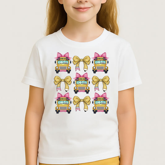 Big Yellow Bus Tee – Rolling Into School Cute