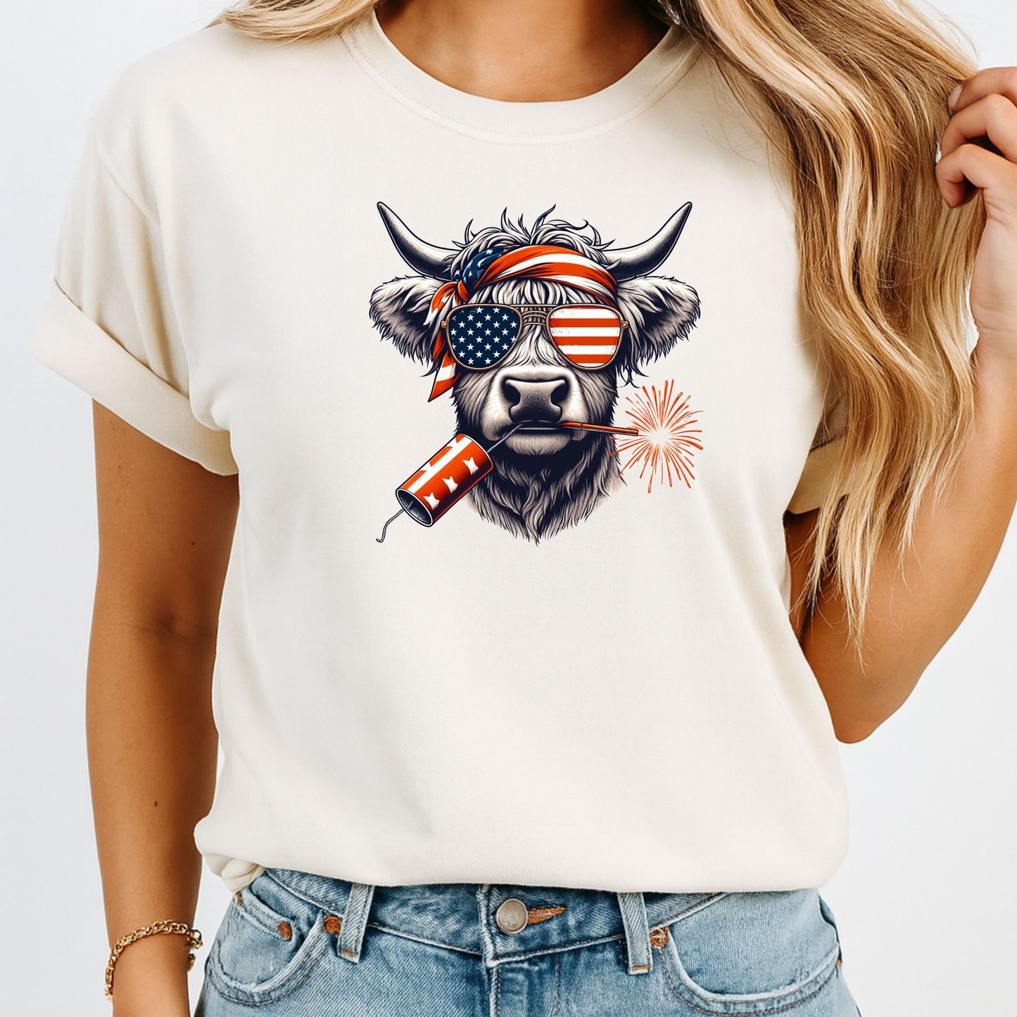 ’Mericow Tee – Bangs, Boots, and Freedom
