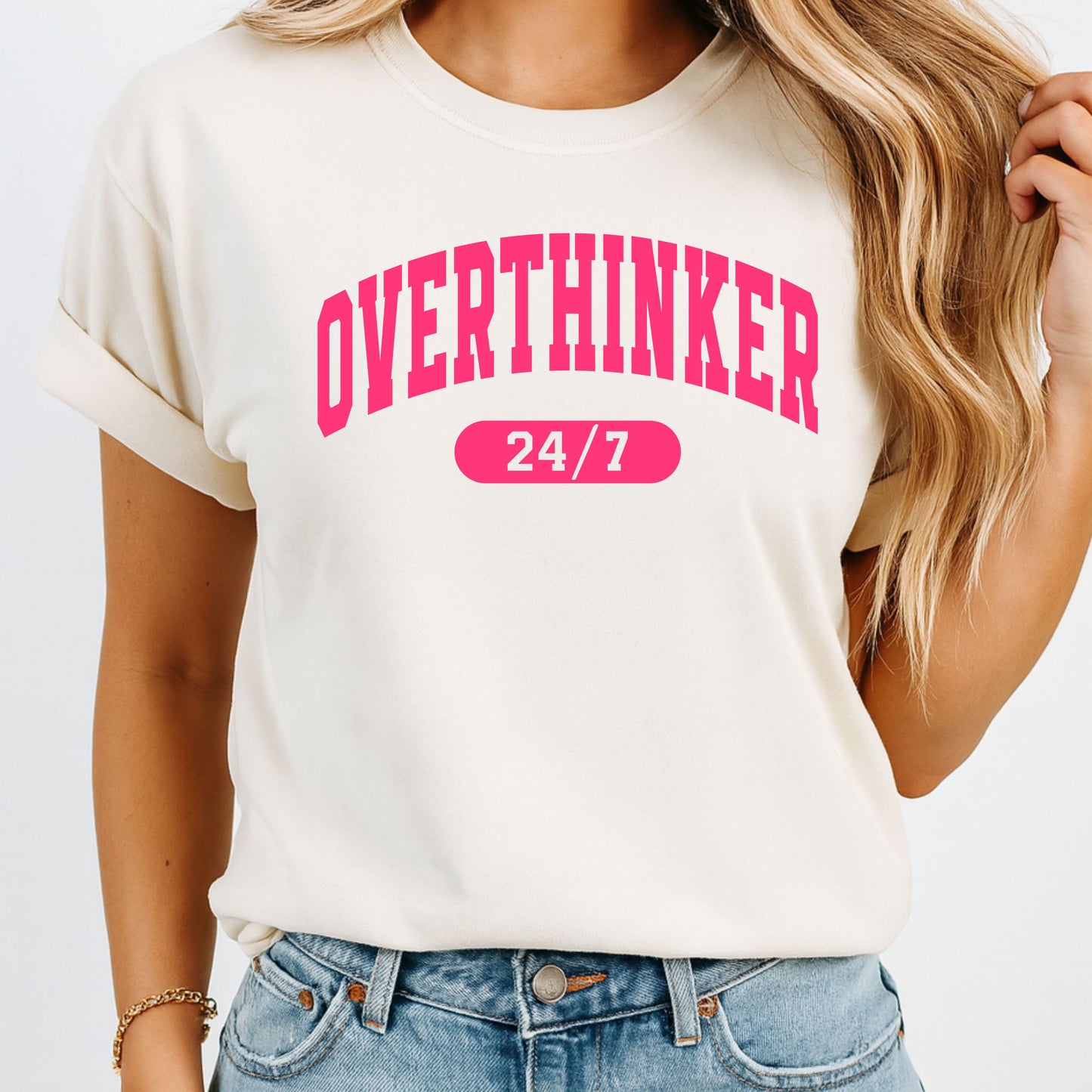 Overthinker 24/7 Tee – For People Who Can’t Turn It Off